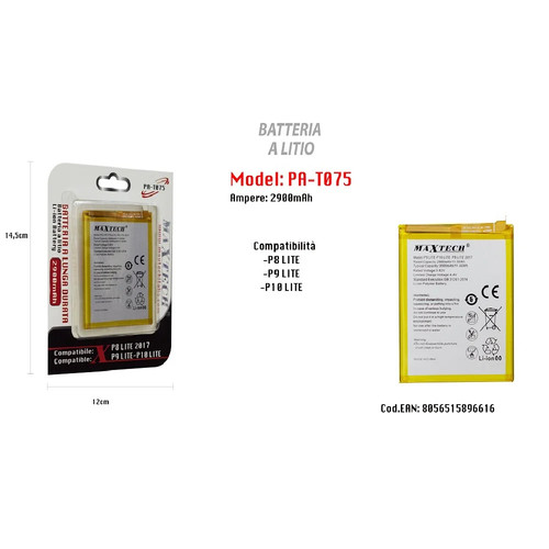 Batteria litio 2900mah per - a,